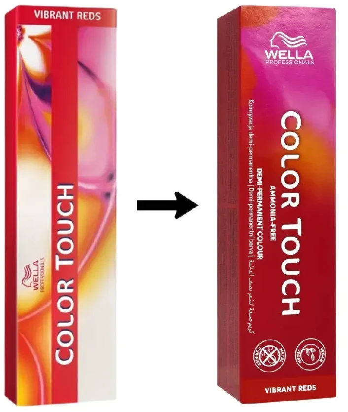 Wella Professionals Color Touch Vibrant Reds 60 Ml Szn 66/44 Dark Skirtas šviesiems plaukams/Intensive Raudona
