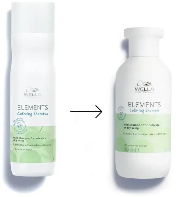 Raminamasis plaukų šampūnas Wella Professionals Elements Calming Šampūnas 250ml