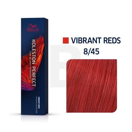 Wella Koleston Perfect Me+ Vibrant Reds plaukų dažai 60ml - 8/45