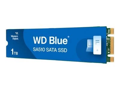 WD Mėlyna SA510 SSD 1 TB M.2 2280 SATA III 6 Gb/s vidinis, vienos pakuotės, maitinamas „SANDISK“