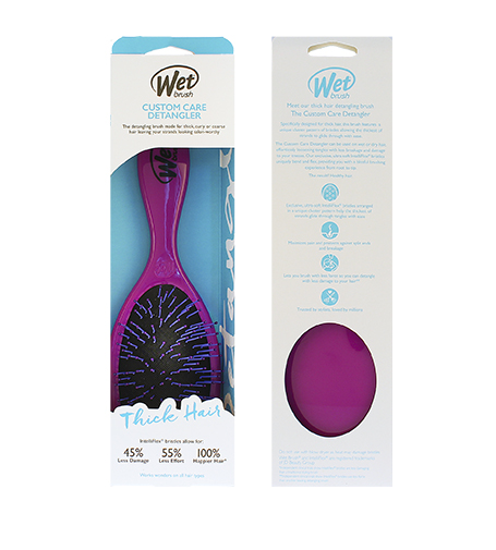 Wet Brush Wet Custom Care Detangler Thick Hair Violetinis plaukų šepetys