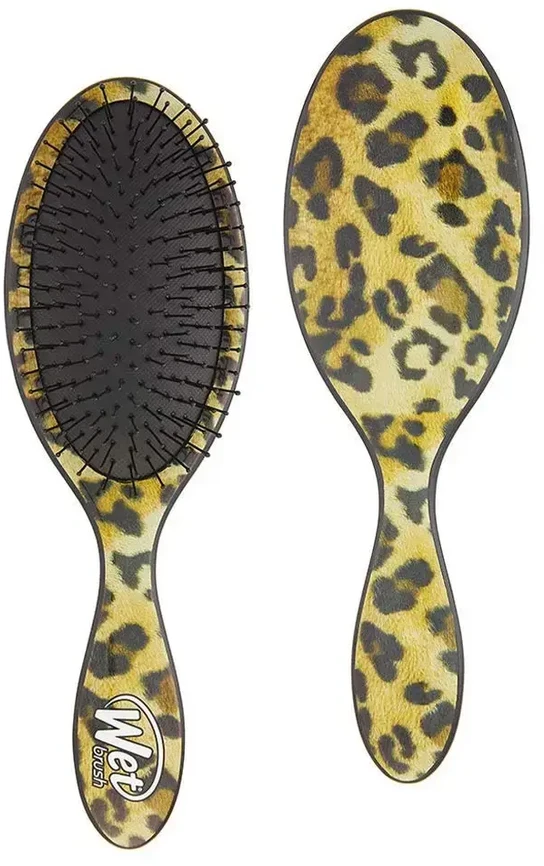 Wet Brush Wet Wet Plaukų šepetys Original Detangler Safari Leopard