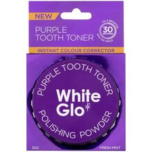 White Glo Baltas Glo Violetinė Tooth Toneris Polishing Pudra