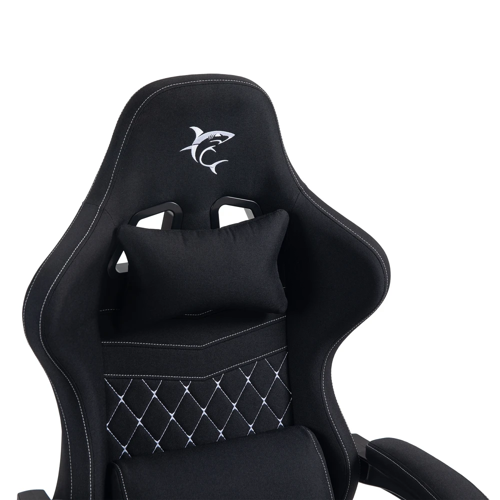 White Shark Baltas Shark Baltas Shark AUSTIN Gaming Chair Juodas