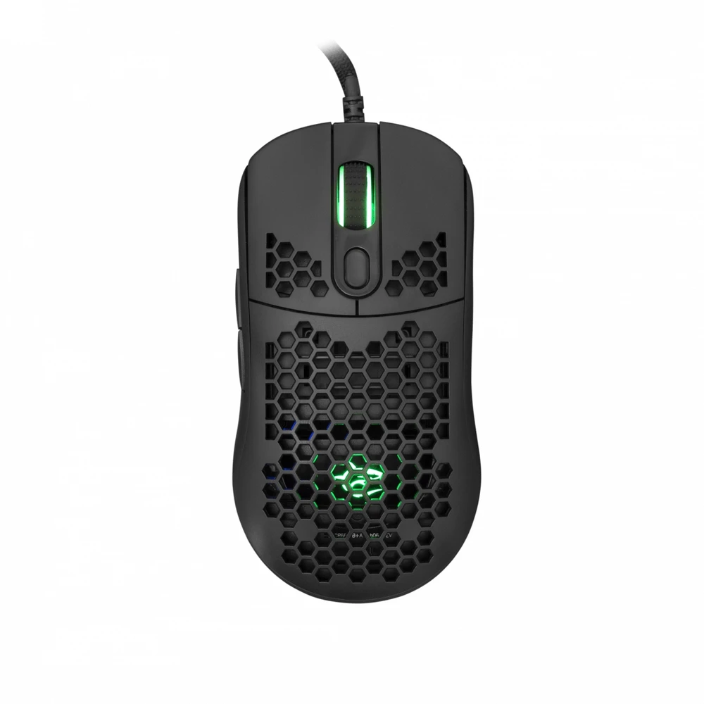 Itin lengva žaidimų pelė White Shark Galahad Black, 72g