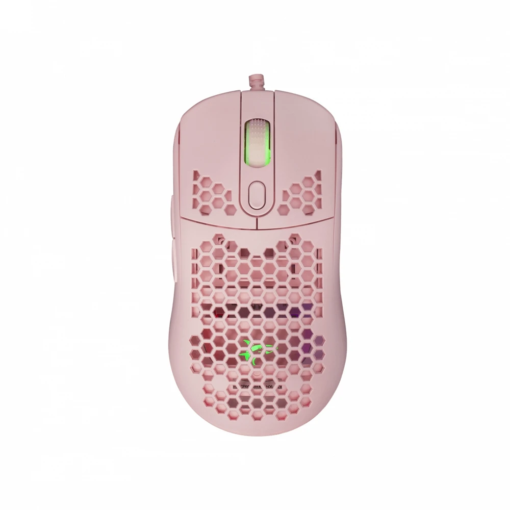 Itin lengva žaidimų pelė White Shark Galahad Pink, 72g