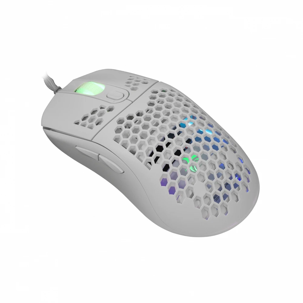 Itin lengva žaidimų pelė White Shark Galahad White, 72g