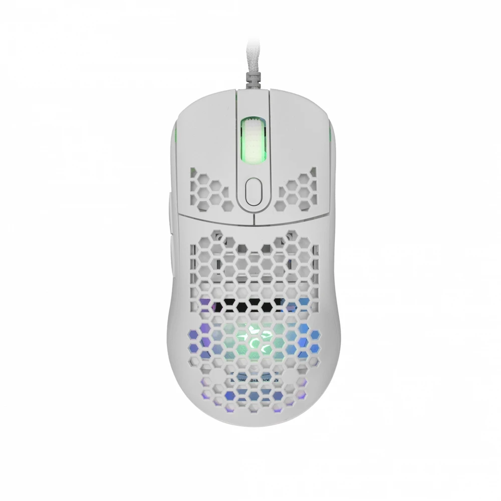 Itin lengva žaidimų pelė White Shark Galahad White, 72g