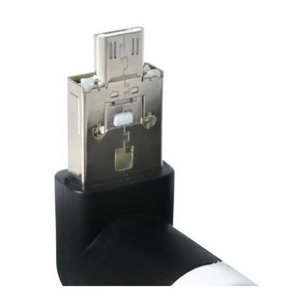 Iso Trade Ventiliatorius 2in1 USB/microUSB juodos spalvos
