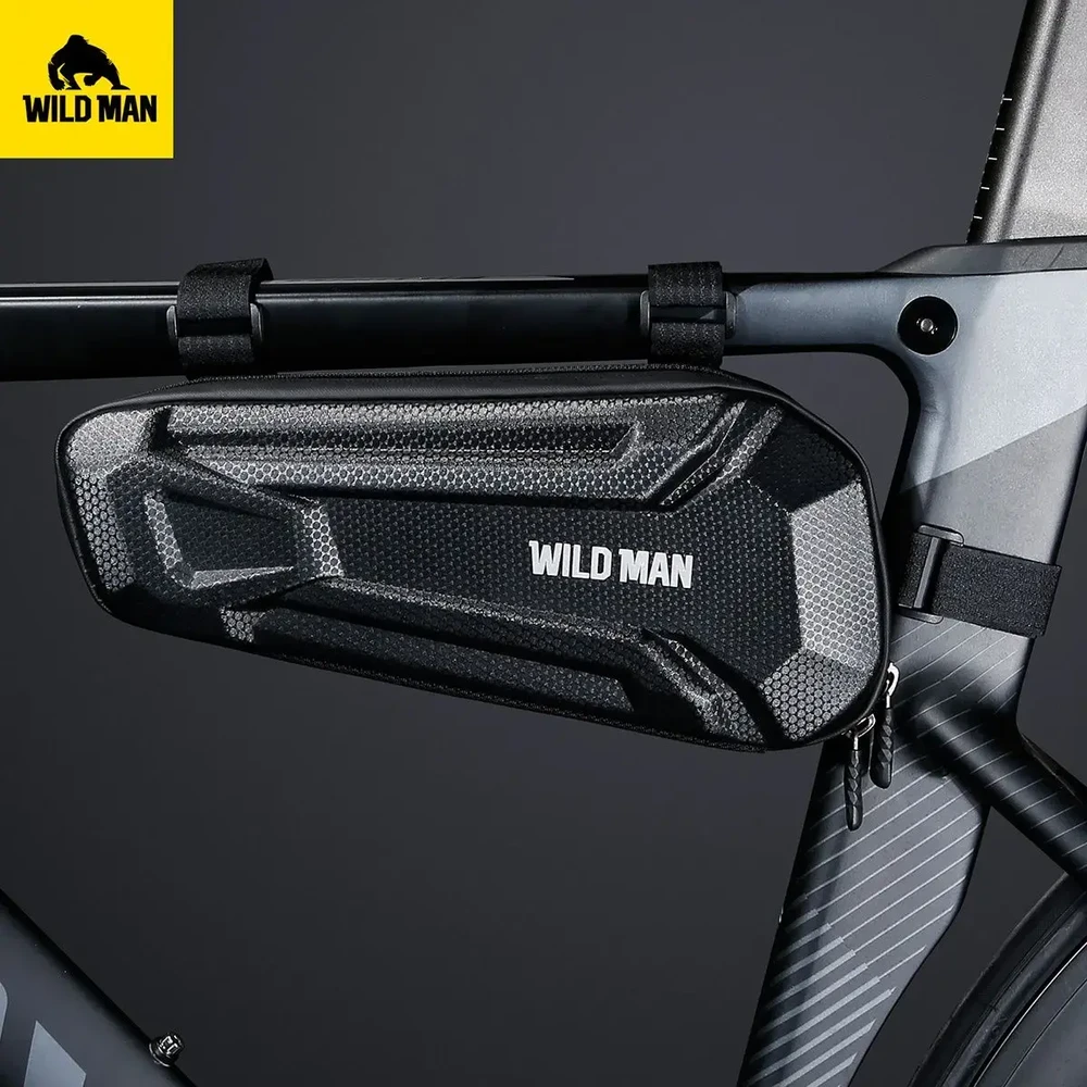 WILDMAN kelioninis krepšys po dviračio rėmu su užtrauktuku 1,8L XT9 juodas