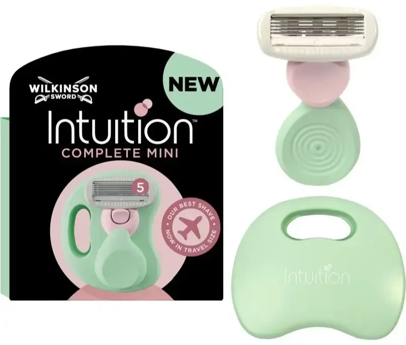 Wilkinson Sword Wilkinson Intuition Complete Mini cestovní holicí strojek s 5 břity + cestovní pouzdro