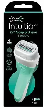 Wilkinson Sword „Wilkinson Intuition Sensitive“ 4 ašmenų skustuvas