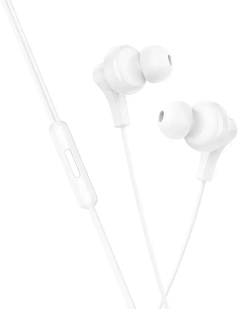 Wire ausinės USB C Hoco M114 baltas