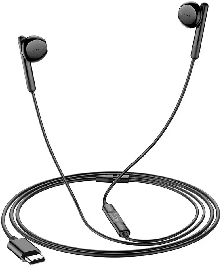 Wire ausinės USB C Hoco M93 juodas