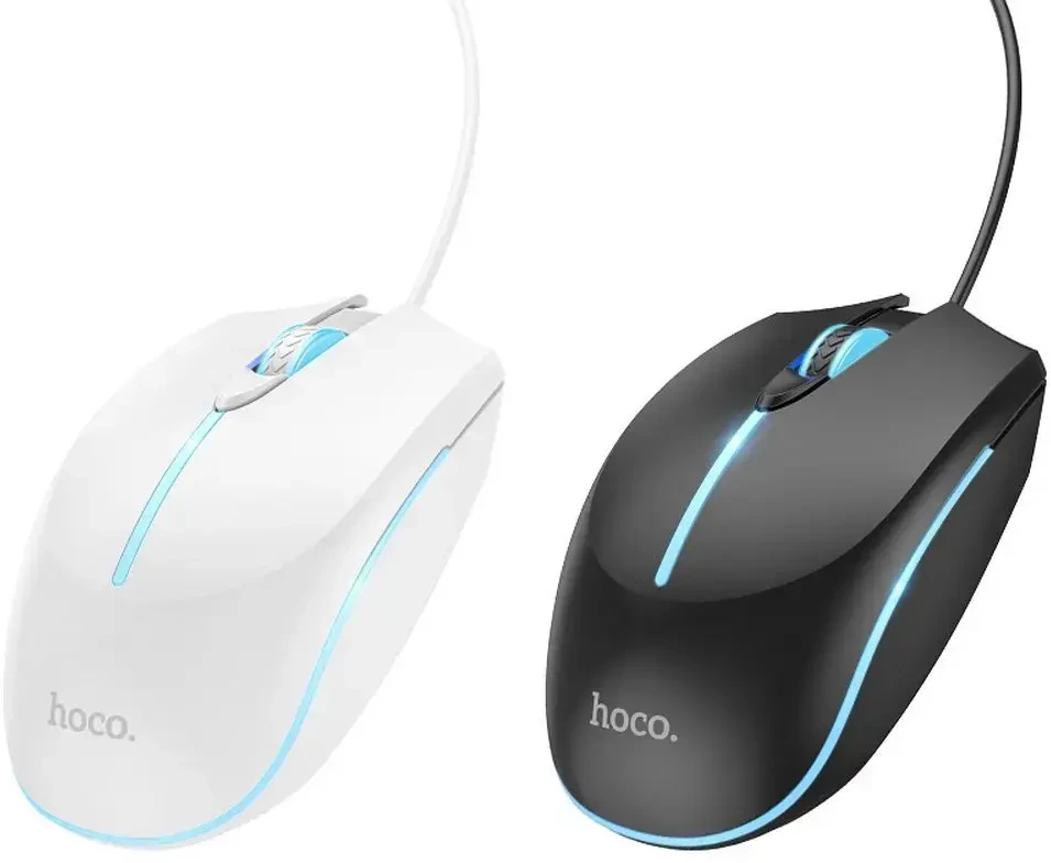 Wire pelė žaidimams Hoco USB A 2400 dpi GM37 juodas