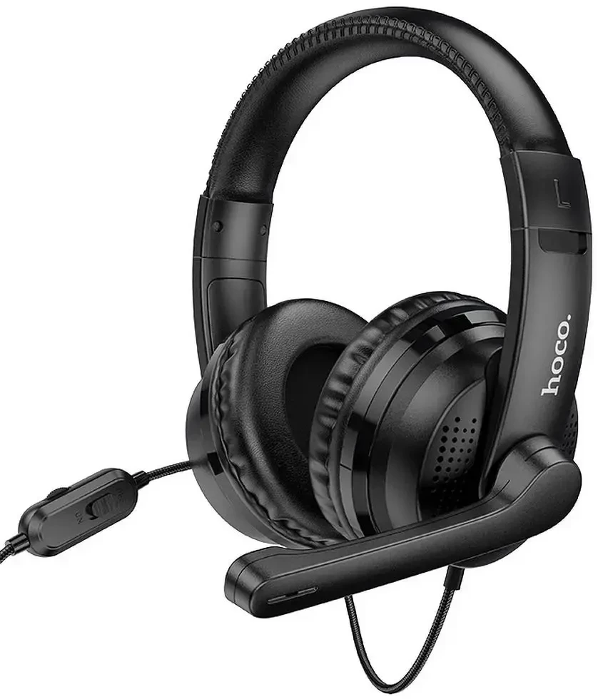 Laisvų rankų įranga Hoco W103 Gaming su mikrofonu juoda (1.2m laidas)