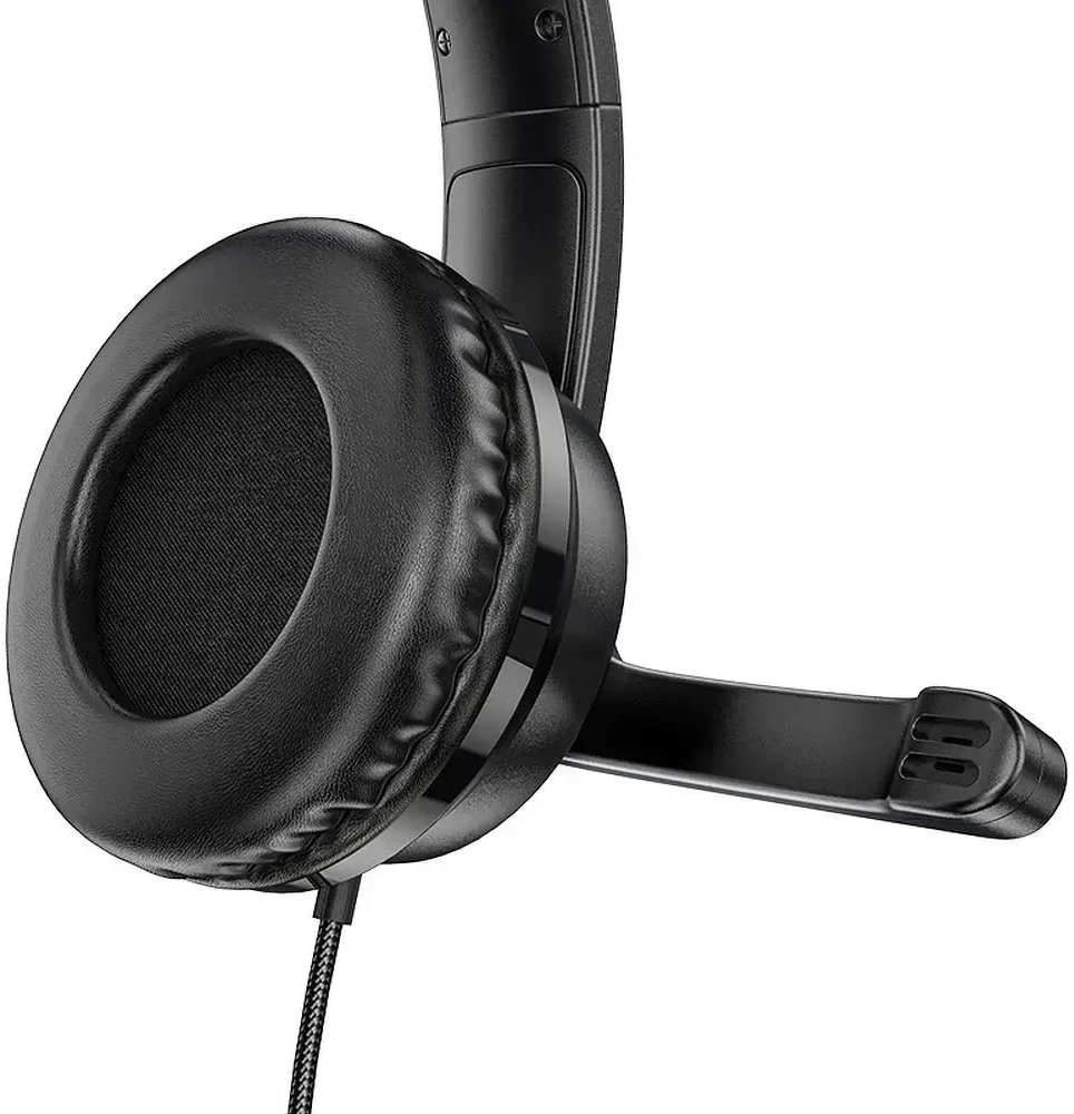 Laisvų rankų įranga Hoco W103 Gaming su mikrofonu juoda (1.2m laidas)