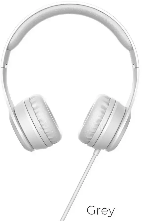 Wire ausinės Jack 3,5 mm Hoco W21 pilkas