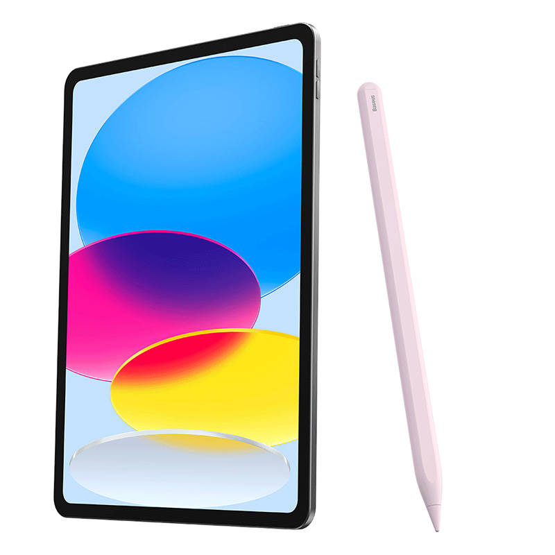 Belaidžio įkrovimo rašiklis telefonui / planšetiniam kompiuteriui Baseus Smooth Writing (rožinė)