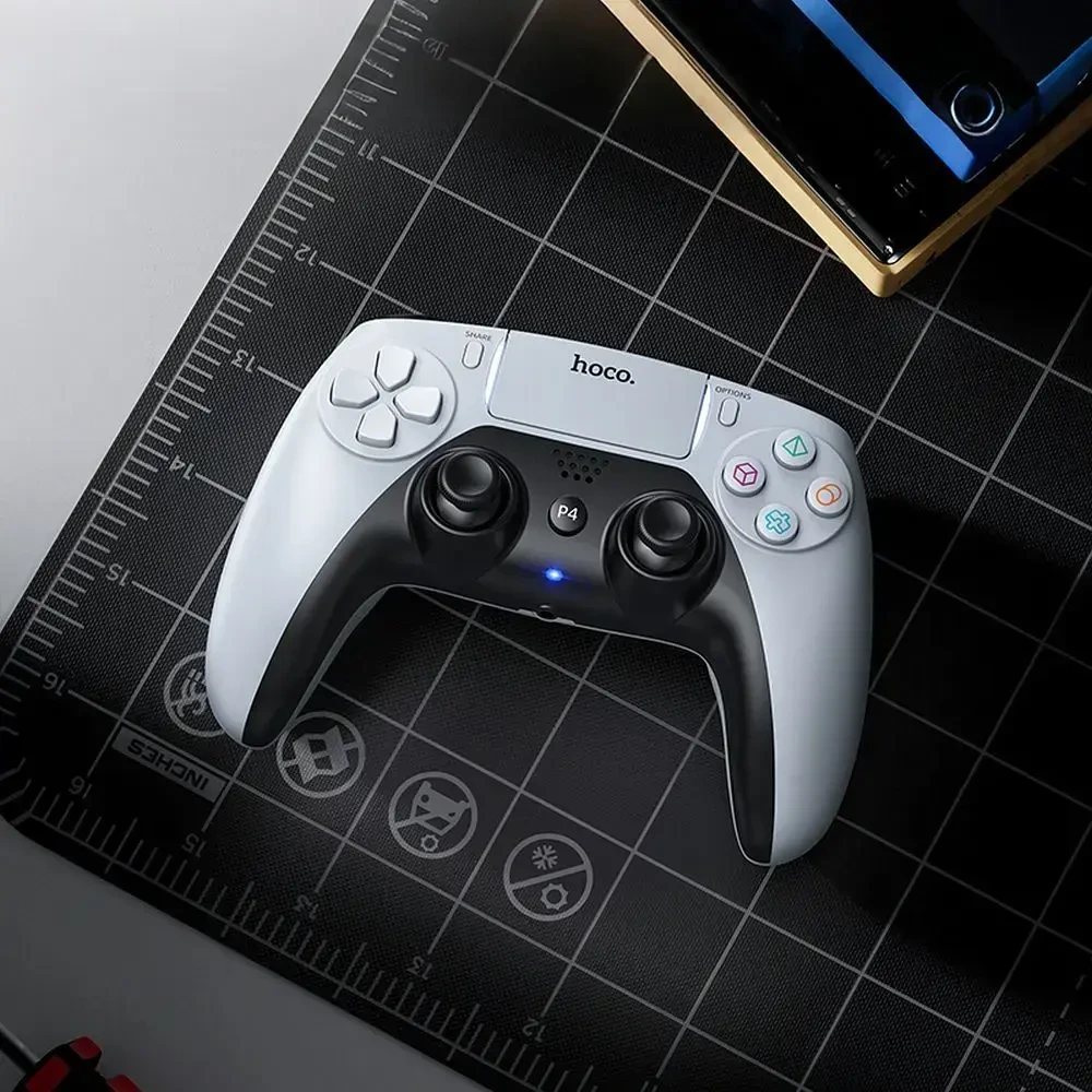 Belaidis žaidimų pultas Hoco PS4 / PC GA1 baltas
