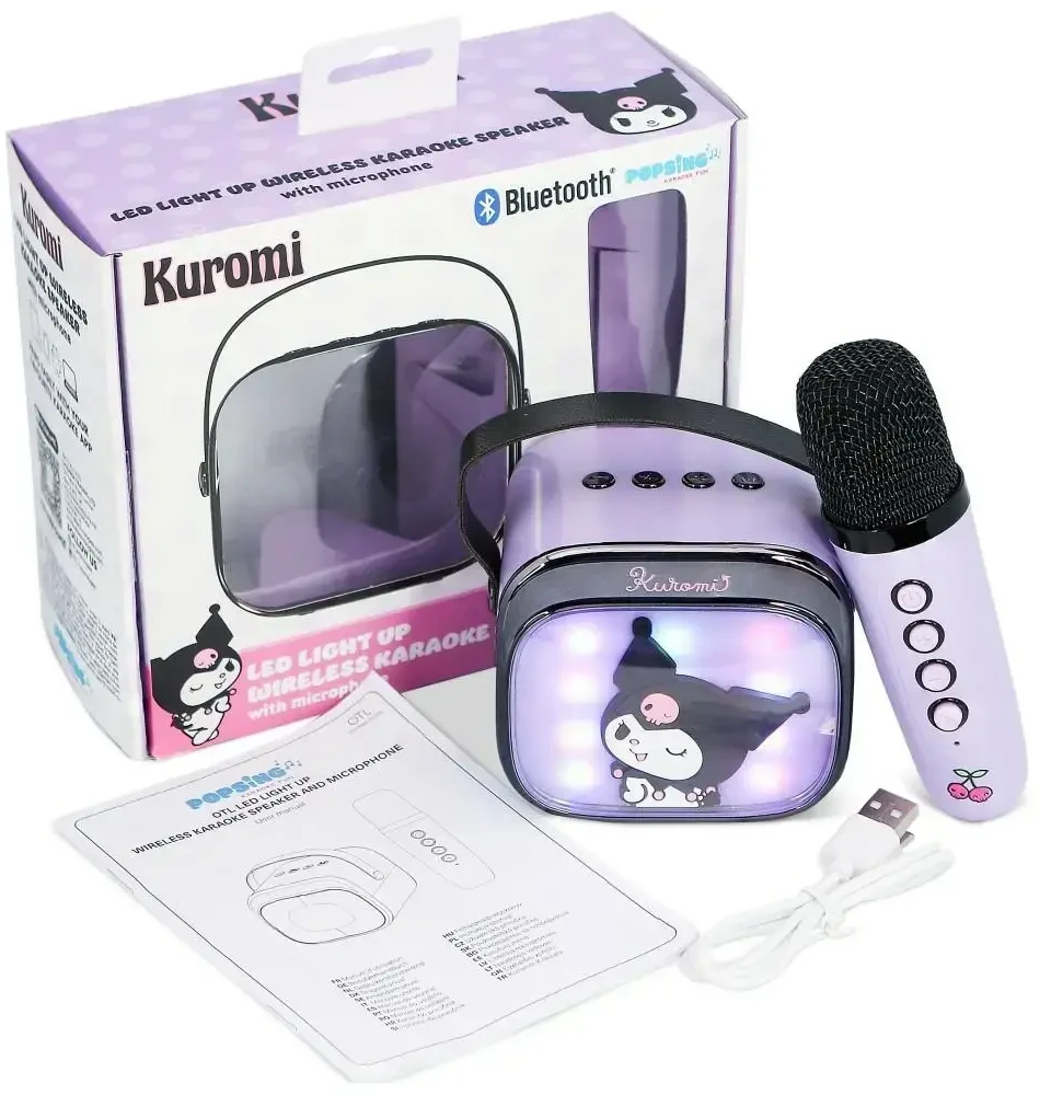Wireless Karaoke Set OTL Kuromi LED Light-Up