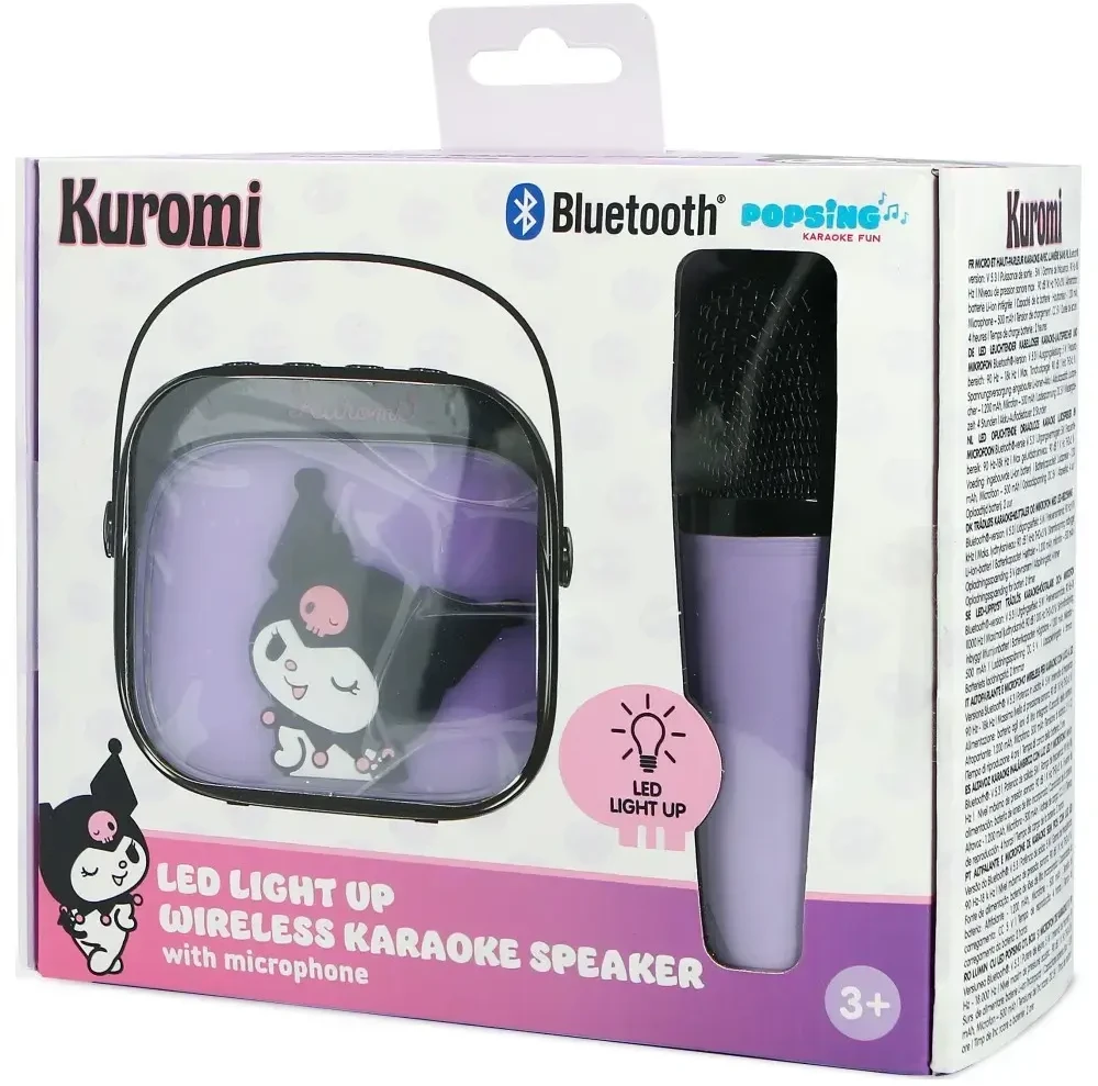 Wireless Karaoke Set OTL Kuromi LED Light-Up