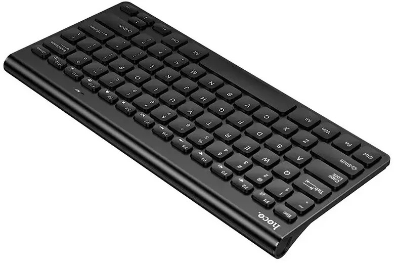 Belaidė klaviatūra 2.4G QWERT Hoco GM70 juoda