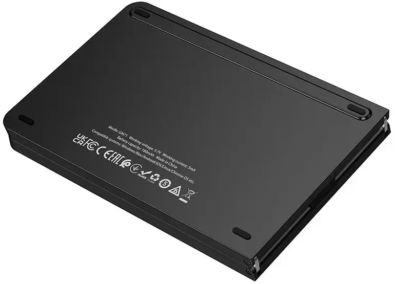 Belaidė klaviatūra folded QWERTY Hoco GM71 juodas