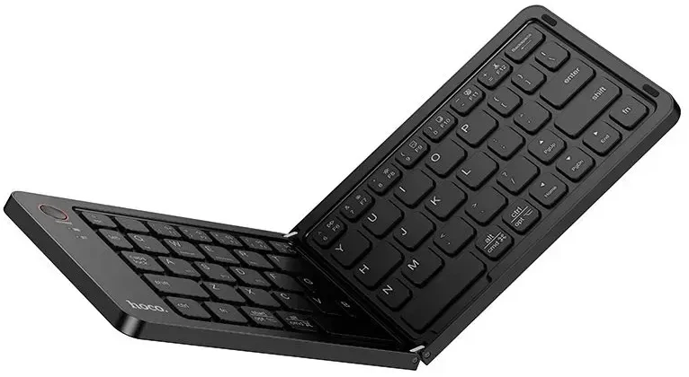 Belaidė klaviatūra folded QWERTY Hoco GM71 juodas