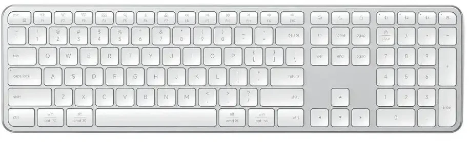 Belaidė klaviatūra QWERTY Satechi Slim EX3 Mac / PC ST-KEX3S-EN sidabrinis
