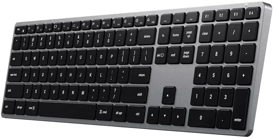 Klaviatūra BEZPRZEWODOWA SATECHI SLIM X3 BLUETOOTH BACKLIT Belaidė klaviatūra - US PODŚWIETLANA (SPACE Pilkas)