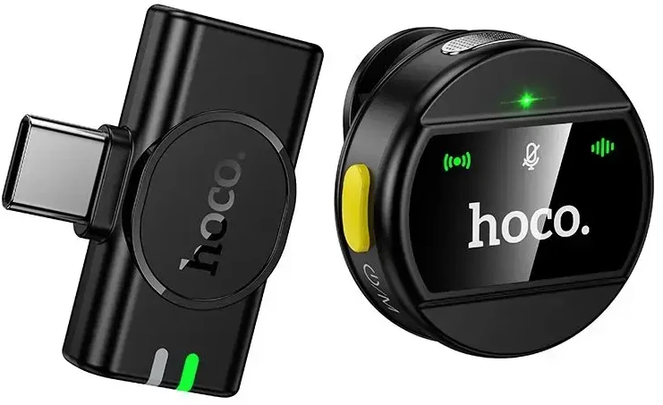 Wireless microphone USB C Hoco L21 juodas