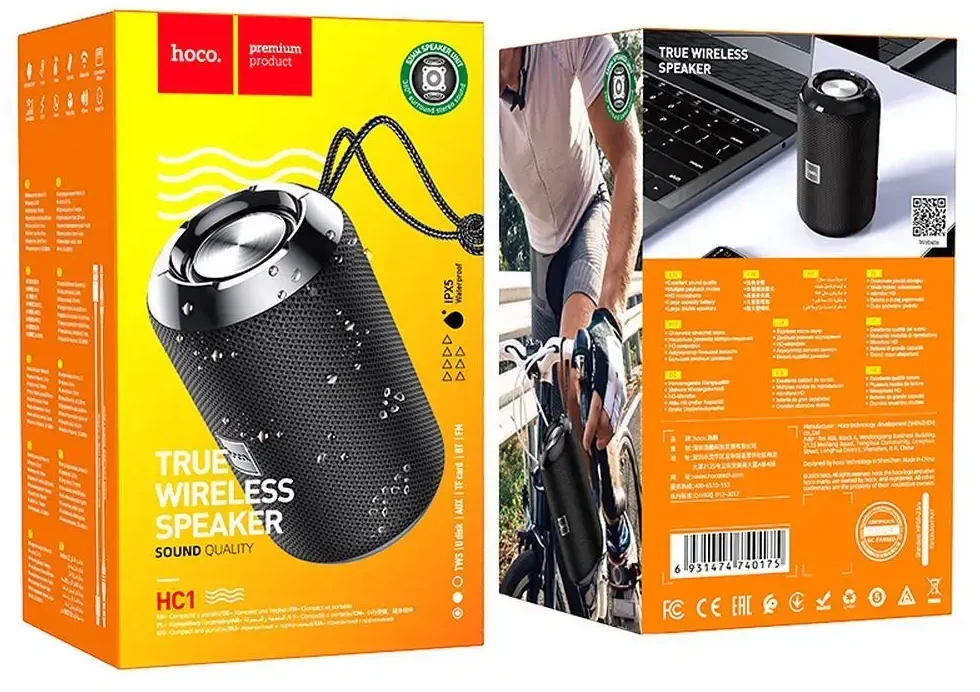 Wireless speaker 5W 4h Hoco HC1 juodas
