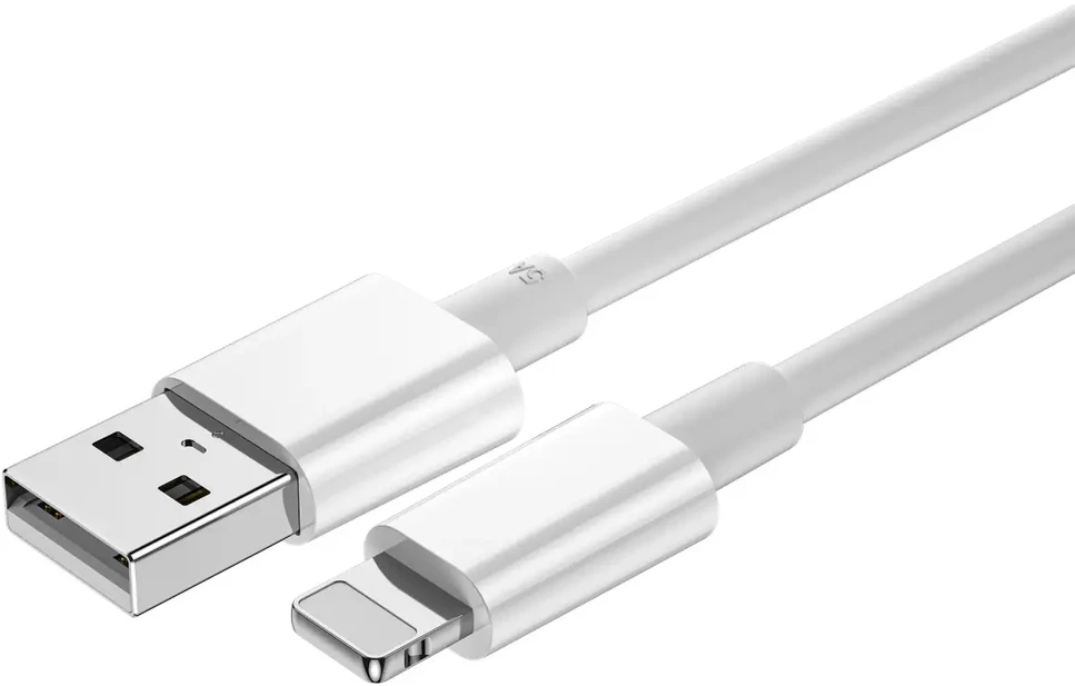 WIWU kabelis C006 USB - Lightning 1,2 m 2,4A baltos spalvos