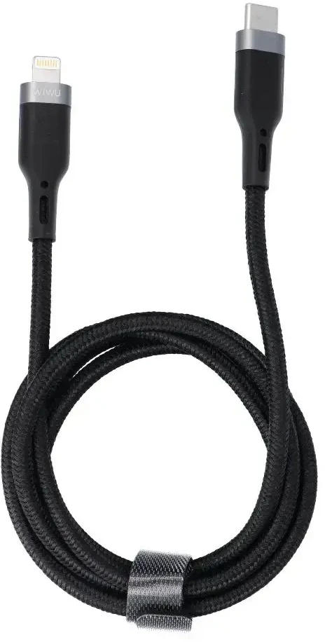 WiWU - Platinum Series duomenų kabelis Wi-C013 USB C iki Lightning 30W 1,2m - juodas