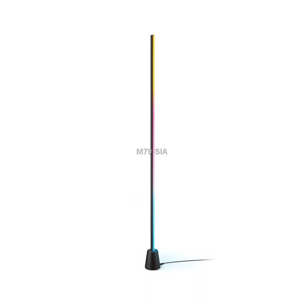 Wiz Gradientinis toršeras RGB „Bluetooth“ Matter juodas - Vieda lampa 929004732801 (8719514865273)