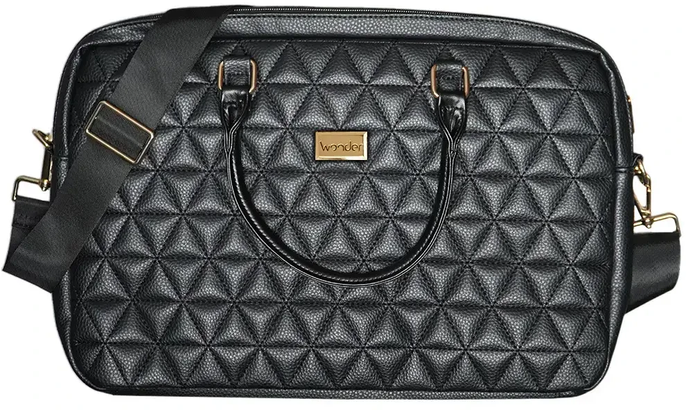 Wonder Briefcase Nešiojamas kompiuteris 15-16 colių pico quilted juodas