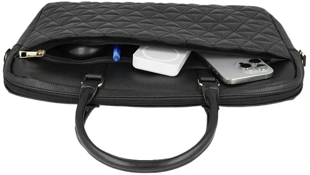 Wonder Briefcase Nešiojamas kompiuteris 15-16 colių pico quilted juodas