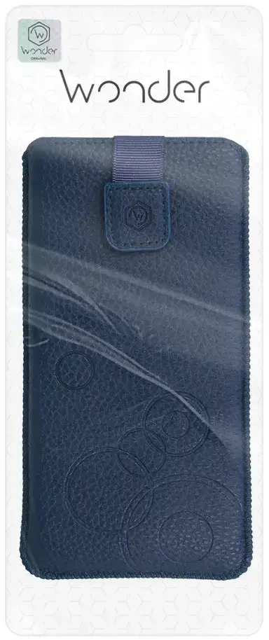 WONDER Deko Pouch dėklas (Size M) skirtas Apple iPhone 5/Nokia 215 4G/225/5310 2020 mėlynos spalvos
