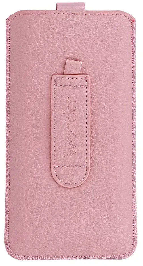 Dėklas WONDER Deko maišelis telefonui (Dydis XL) Apple iPhone 14/14 Pro/Apple iPhone 15/15 Pro/Samsung S23/S23 Plus/S24/S24 Plus/A15/A54 5G rožinės spalvos