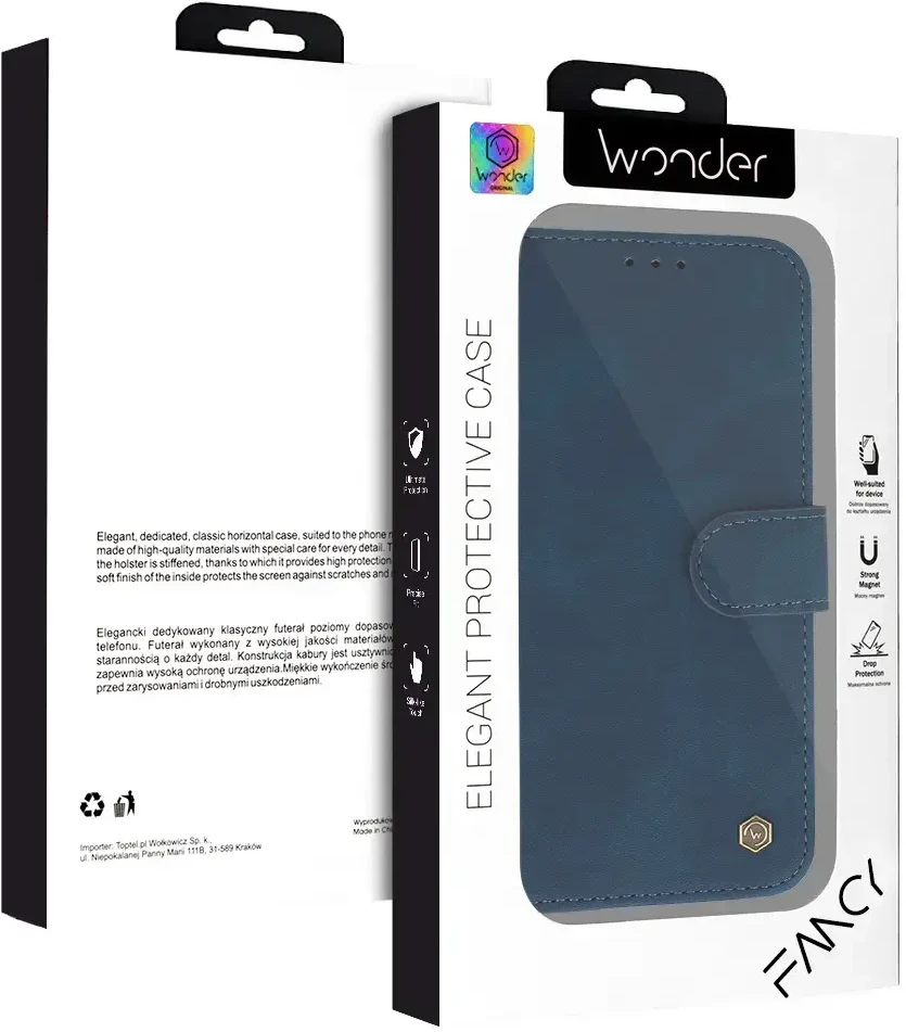 Wonder Fancy dėklas skirtas Xiaomi Redmi Note 13 Pro 4G mėlynos spalvos