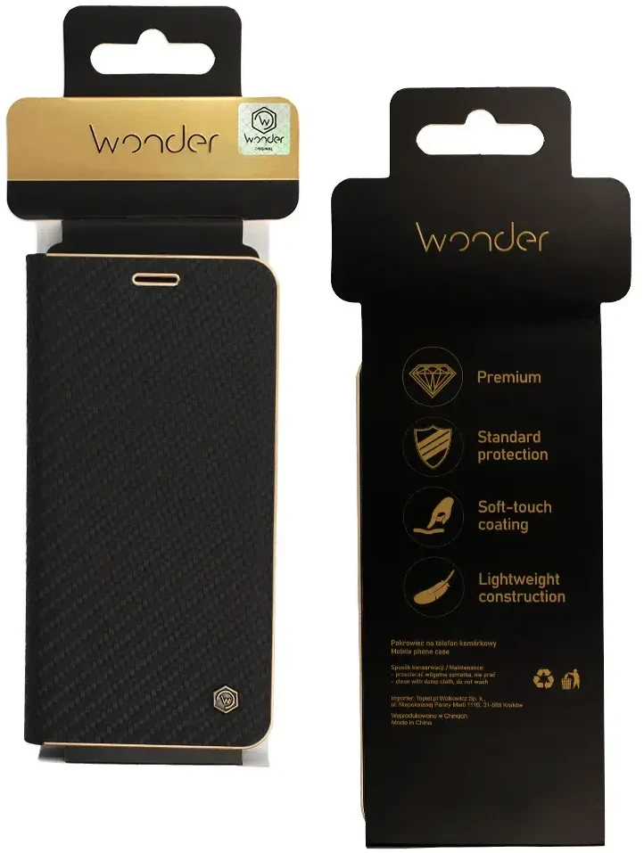 Wonder Frame Carbon dėklas skirtas Samsung Galaxy M15 5G juodos spalvos