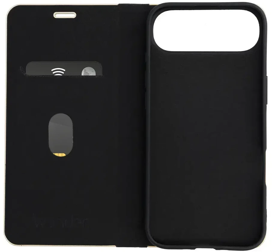 Dėklas Wonder Frame skirtas Apple iPhone 17 Air juodos spalvos