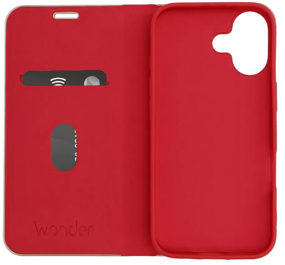 Dėklas Wonder Frame skirtas Apple iPhone 17 raudonos spalvos