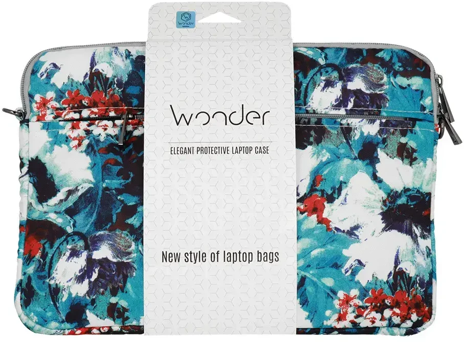 Wonder nešiojamo kompiuterio dėklas 17 colių baltas poppies