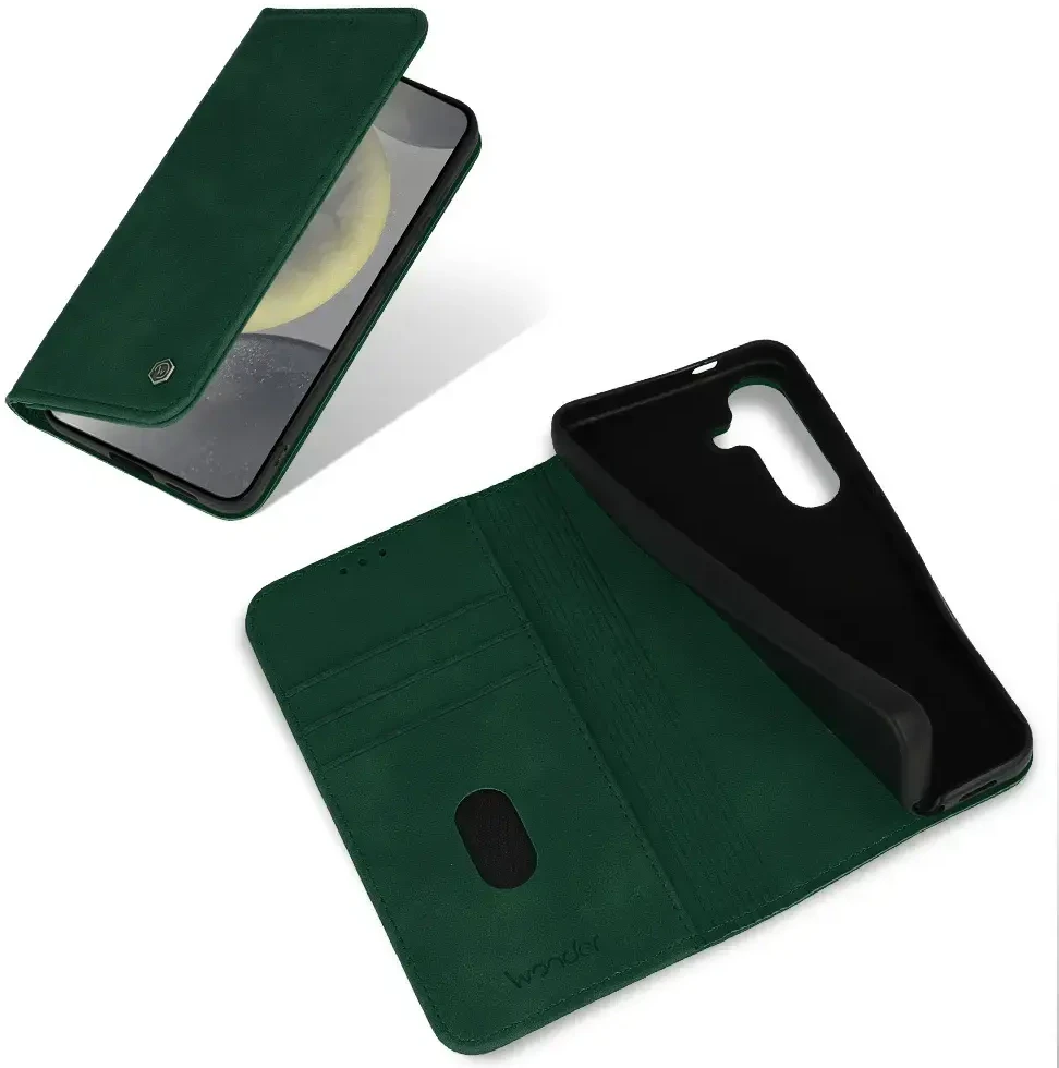 Dėklas Wonder Smart skirtas Samsung Galaxy M15 5G žalios spalvos