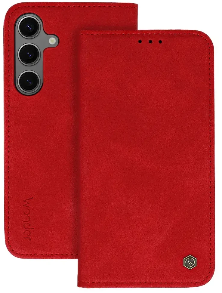 Wonder Smart dėklas skirtas Xiaomi Redmi Note 13 Pro 4G raudonos spalvos
