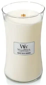 WoodWick Aromatinė žvakė (White Tea & Jasmine), 609,5 g