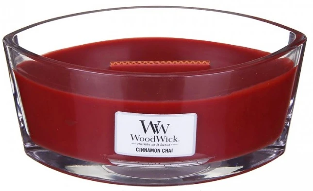 WoodWick Aromatinė žvakė (Cinammon Chai), 453,6 g