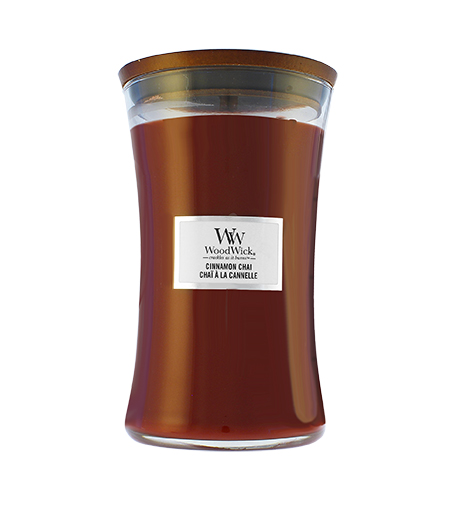 WoodWick Aromatinė žvakė (Cinammon Chai), 609,5 g